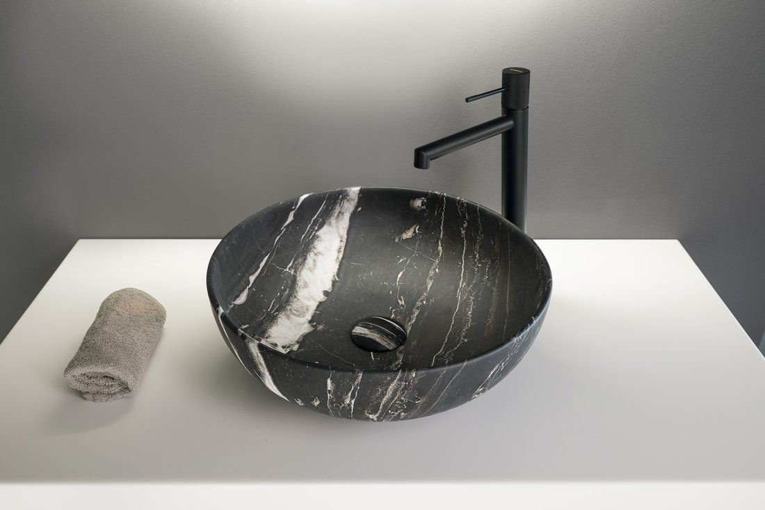 Sapho Rondane Okrúhle umývadlo 41 cm, mramor Carnico AR435CM - galéria #4