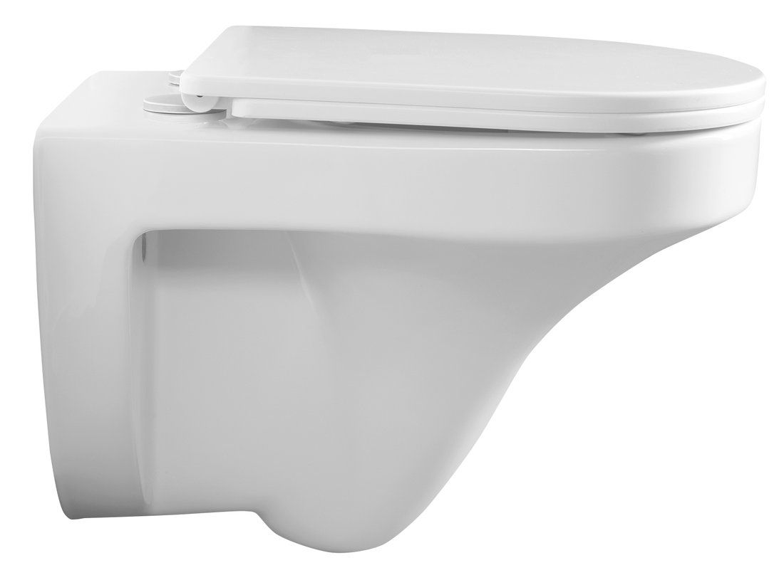 Aqualine Denica WC závesné, Vortex Rimless, biela PS8512 - galéria #1