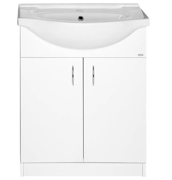 Aqualine Simplex Eco Skříňka s umyvadlem 65 x 87 cm, bílá mat SIME650 - galéria #4