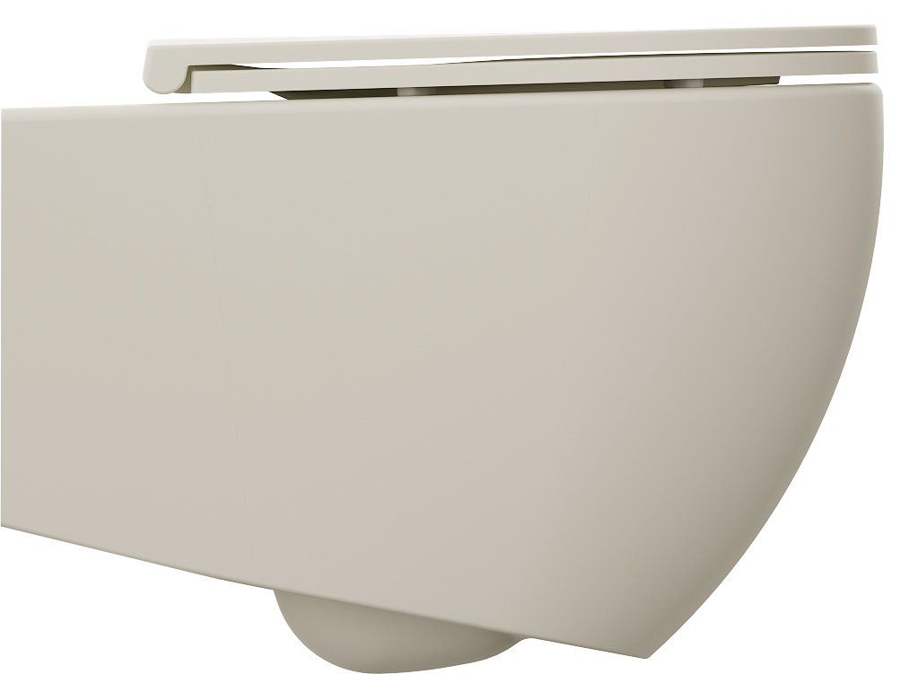 Isvea Infinity WC závesné, Rimless 36,5x53cm, ivory 10NF02005-2K - galéria #1