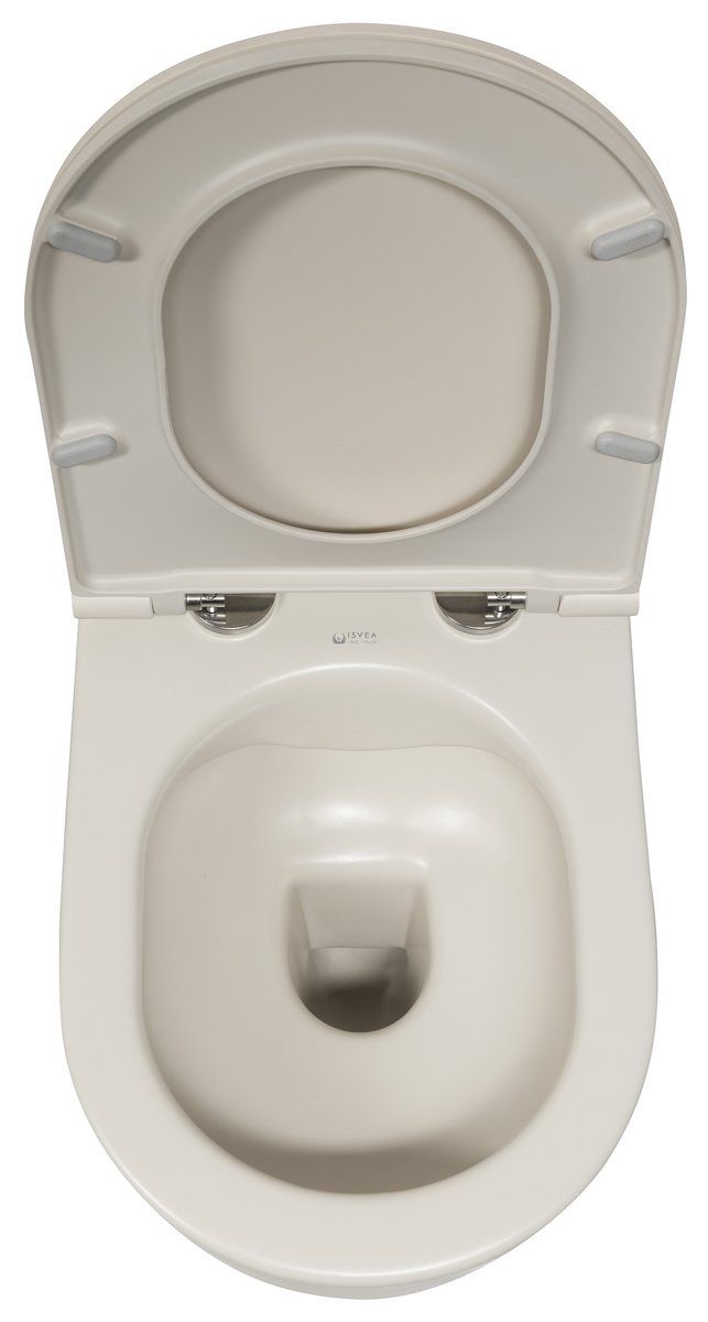 Isvea Infinity WC závesné, Rimless 36,5x53cm, ivory 10NF02005-2K - galéria #3