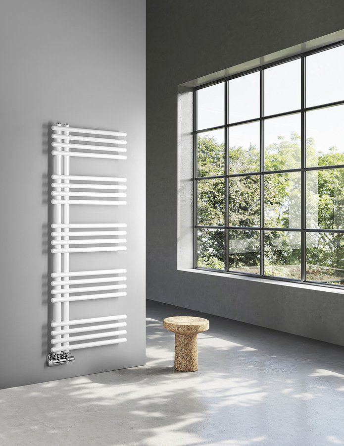 Sapho Nympha LLN125W Radiátor kombinovaný, 50x125 cm, bílá mat - galéria #1
