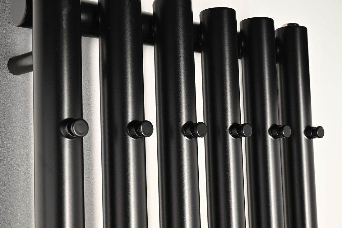 Sapho Pilon IZ132T Radiátor kombinovaný, 41,8x180 cm, černá mat - galéria #4