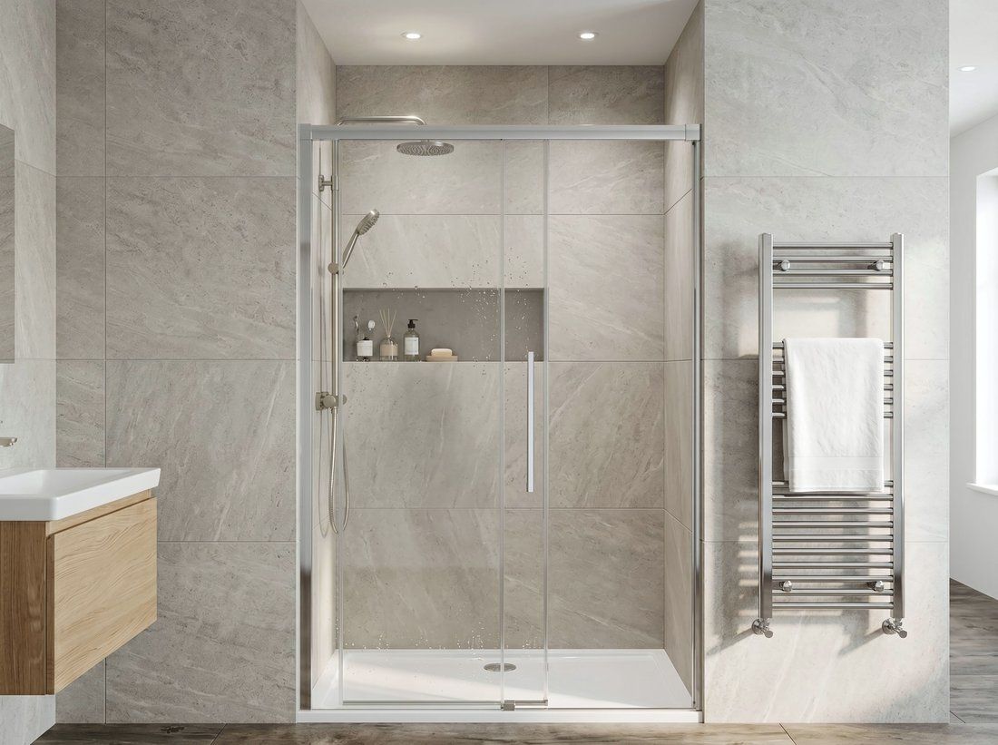 Gelco Luxor Sprchové dveře 120 cm, chrom/čiré sklo GU1212CH - galéria #1