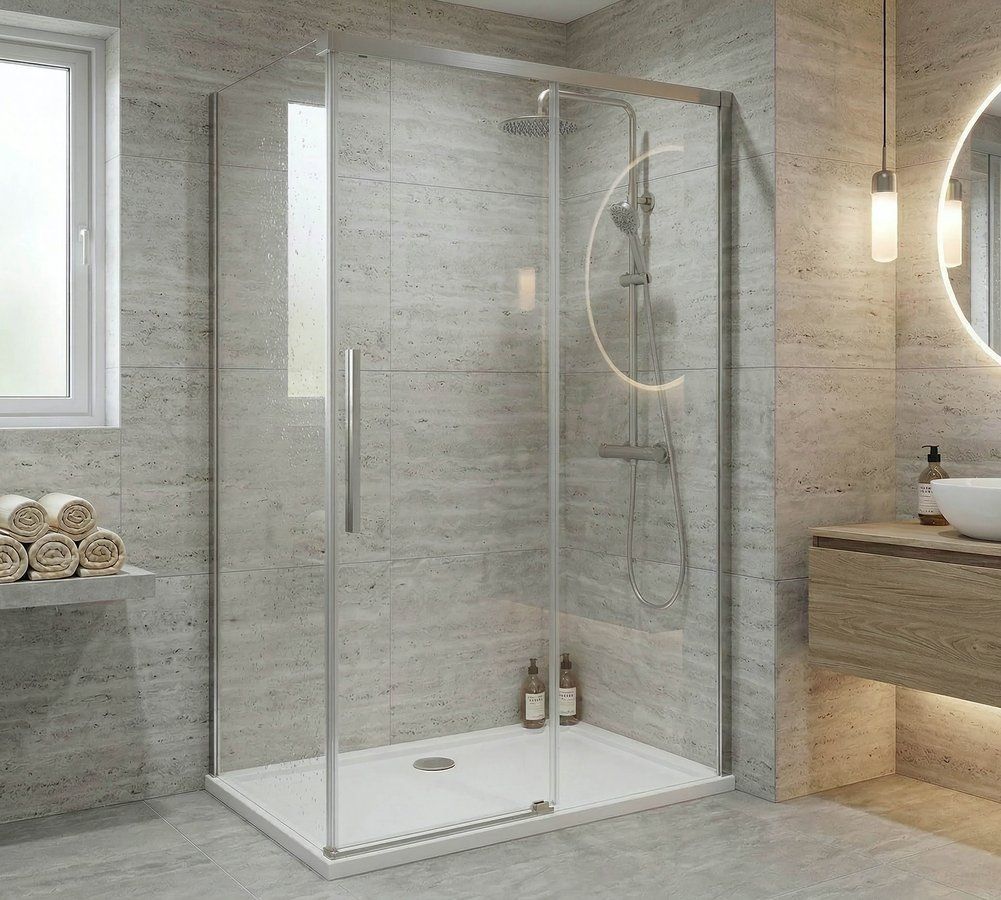 Gelco Luxor Boční stěna 100 cm, chrom/čiré sklo GU5610CH - galéria #1