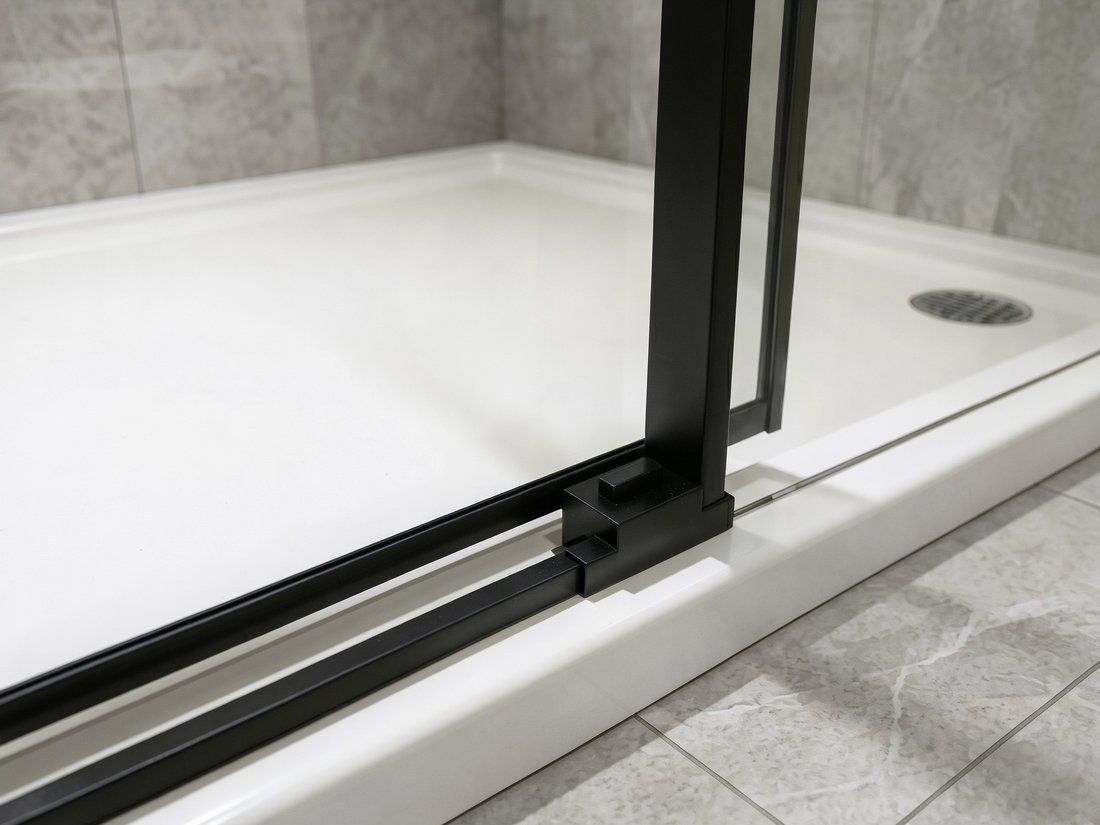 Gelco Luxor Black Sprchové dveře 130 cm, černá mat/čiré sklo GU1213B - galéria #4
