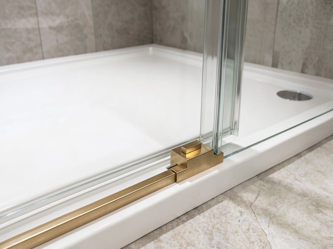 Gelco Luxor Gold Matt Sprchové dveře 130 cm, zlatá mat/čiré sklo GU1213G - galéria #5