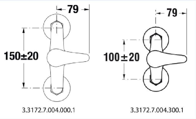 Jika Dino sprchová nástenná batéria 100 mm H3317270043001 - galéria #1