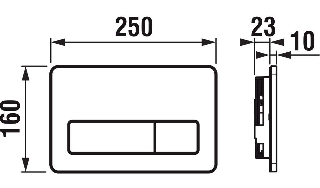 Jika Tlačidlo MODUL PL3 Dual Flush H8936630040001 - galéria #1