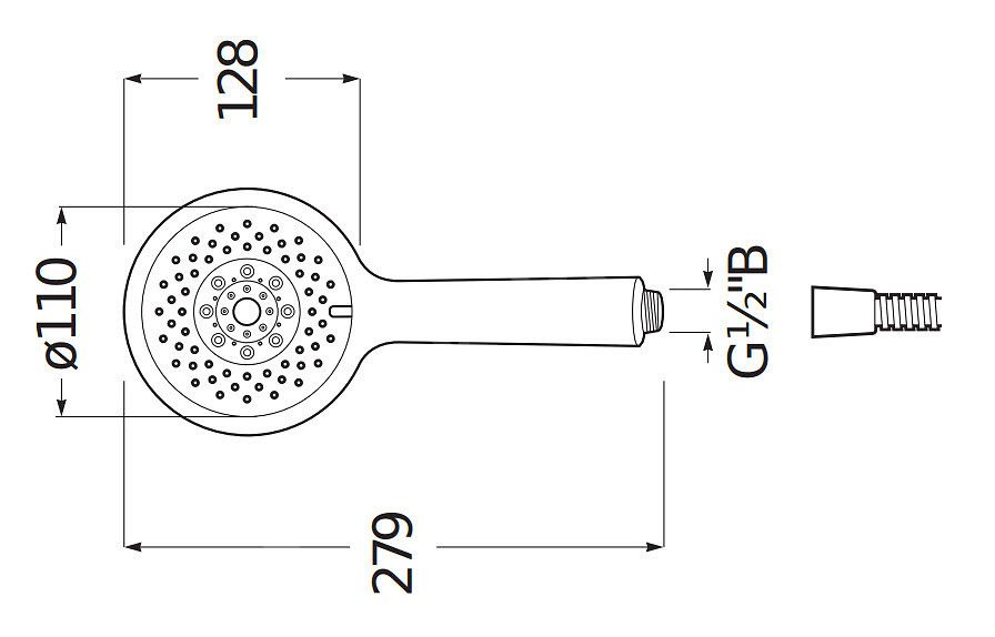 Jika Sprchový set Cubito Pure H3651X00044721 - galéria #1
