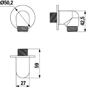 Jika Pripojenie sprchovej hadice Rio 1/2" H3631R00041501 - galéria #1