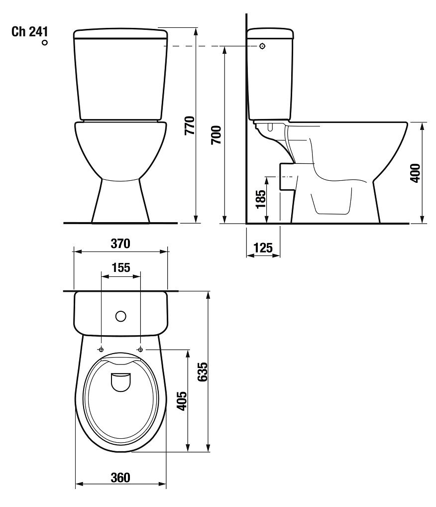 Jika Lyra Plus Náhradná nádržka na WC bez batérie, biela H8277230000001 - galéria #3