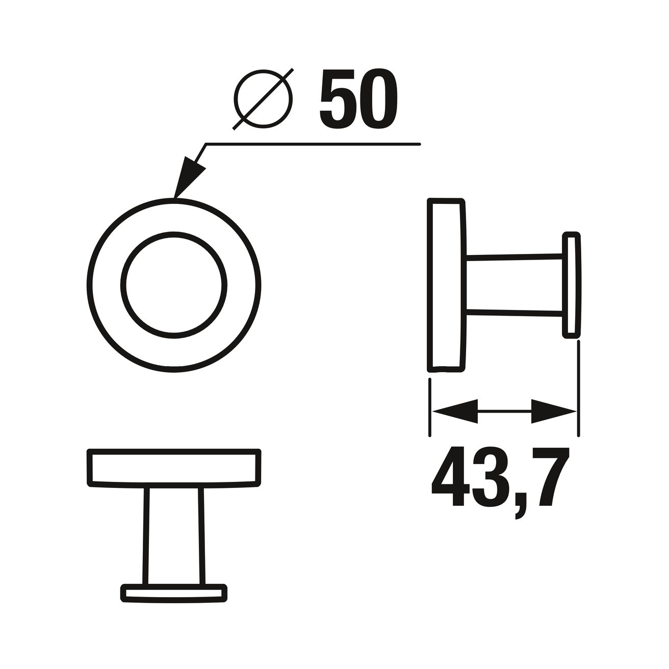 Jika Háčik na uteráky Mio Style, chróm H3812F30040001 - galéria #1