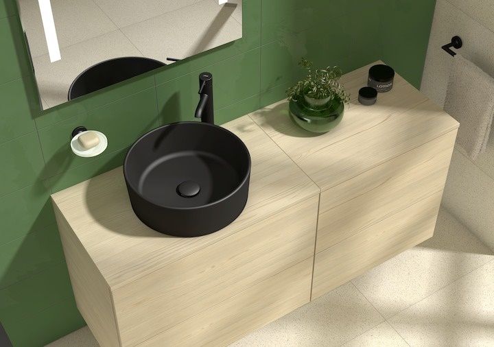 Jika Cubito Pure Umývadlo 40 cm, čierne matné H8184207161121 - galéria #2