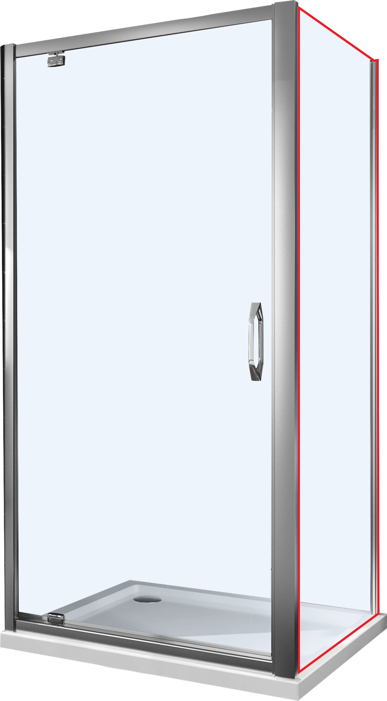 Hüppe Urban Bočná stena 100 cm, číre sklo/chróm 140507.069.322 - galéria #2