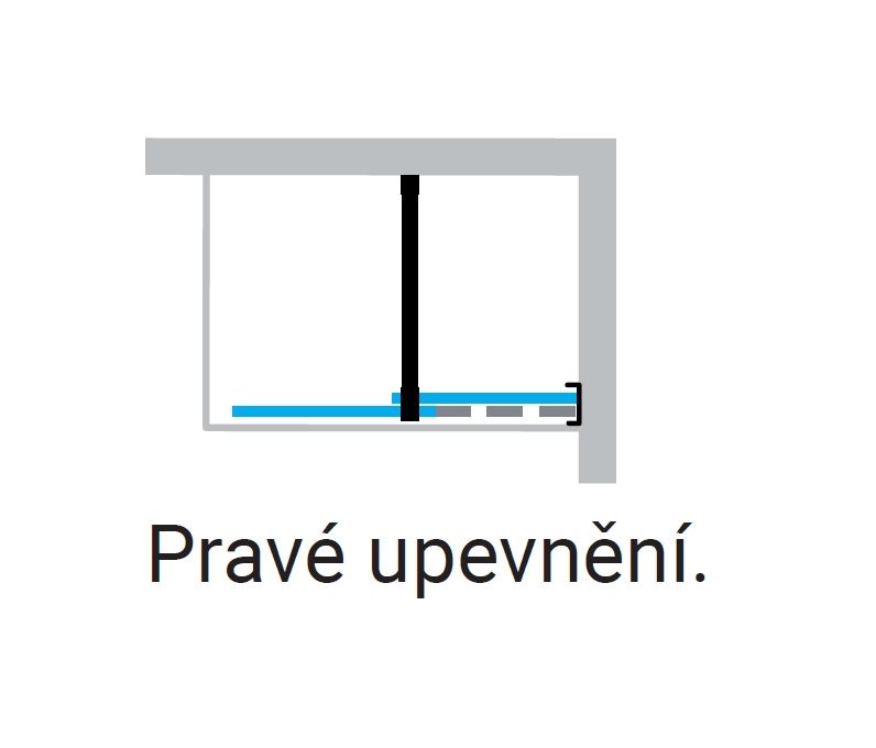 Hüppe Xtensa Walk-in 110 cm posuvné dvere - galéria #2