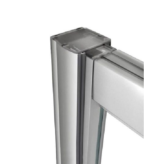 Hüppe Stěnová lišta 190 cm pro dveře Aura Elegance, chrom vysoký lesk 026774.092 - galéria #1
