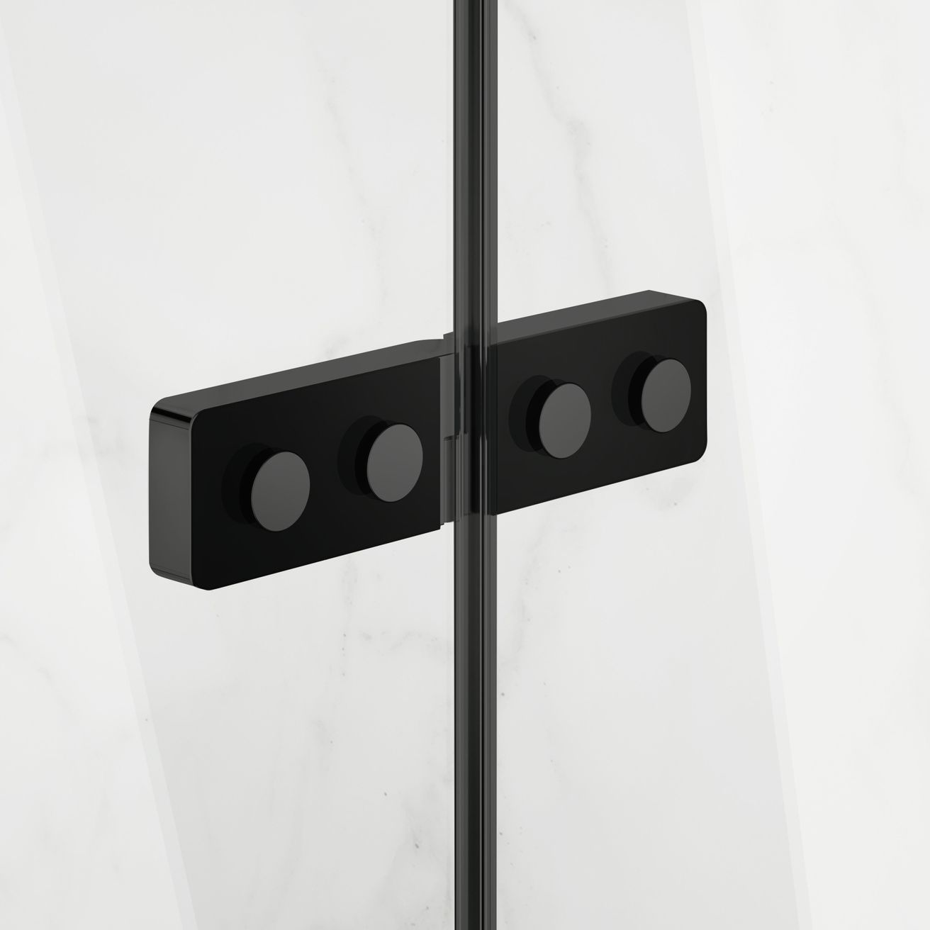 EBS Time Black Sprchové dvere 120 cm, ľavé, matné čierne - galéria #5