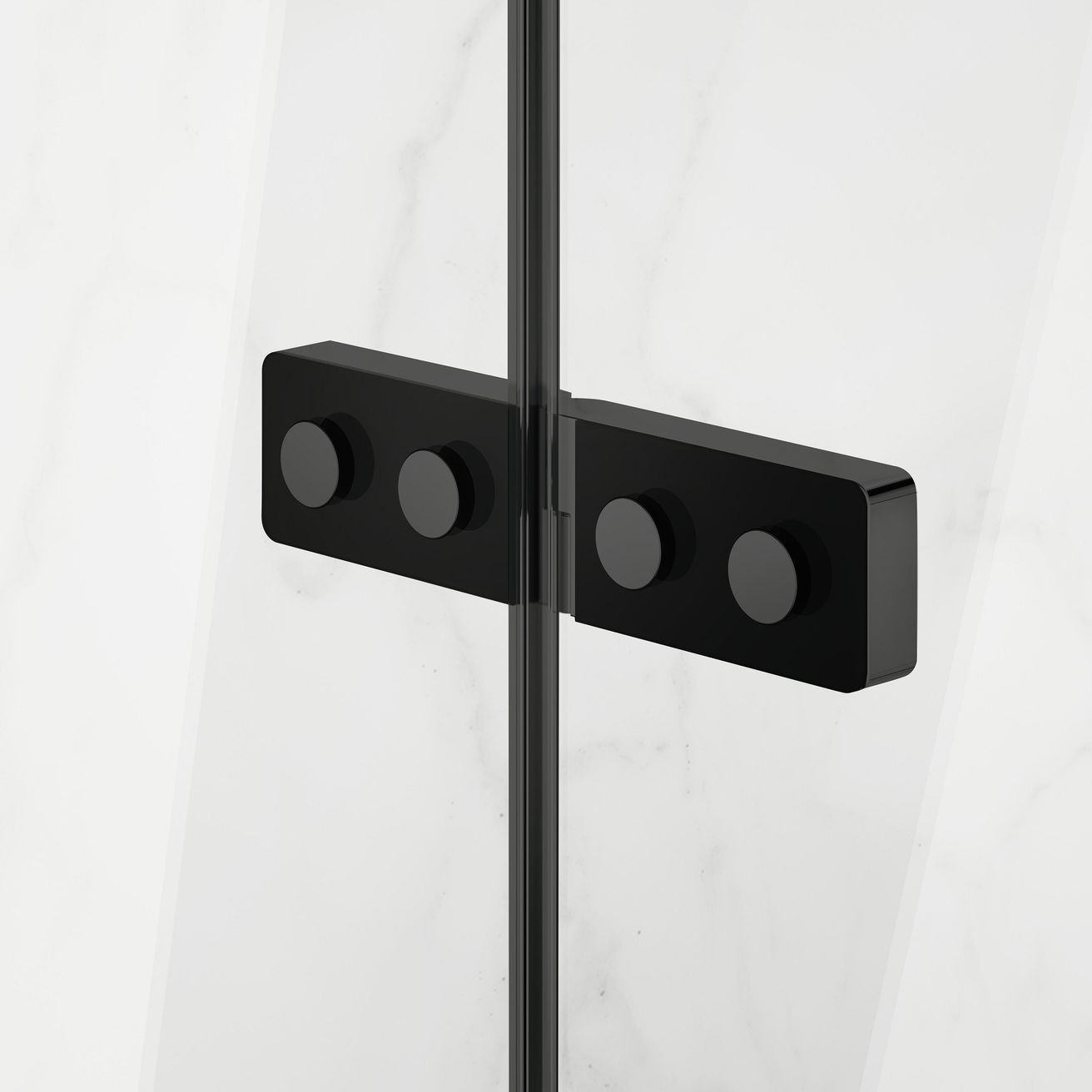 EBS Time Black Sprchové dvere 90 cm, pravé, matné čierne - galéria #5