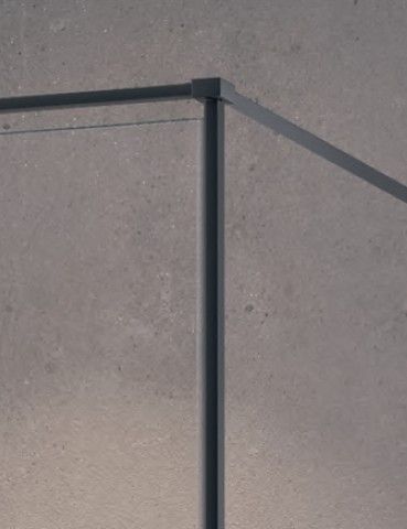 Hüppe Qube Krídlové dvere 90 cm, číre sklo/matná čierna CB0102.123.322 - galéria #4