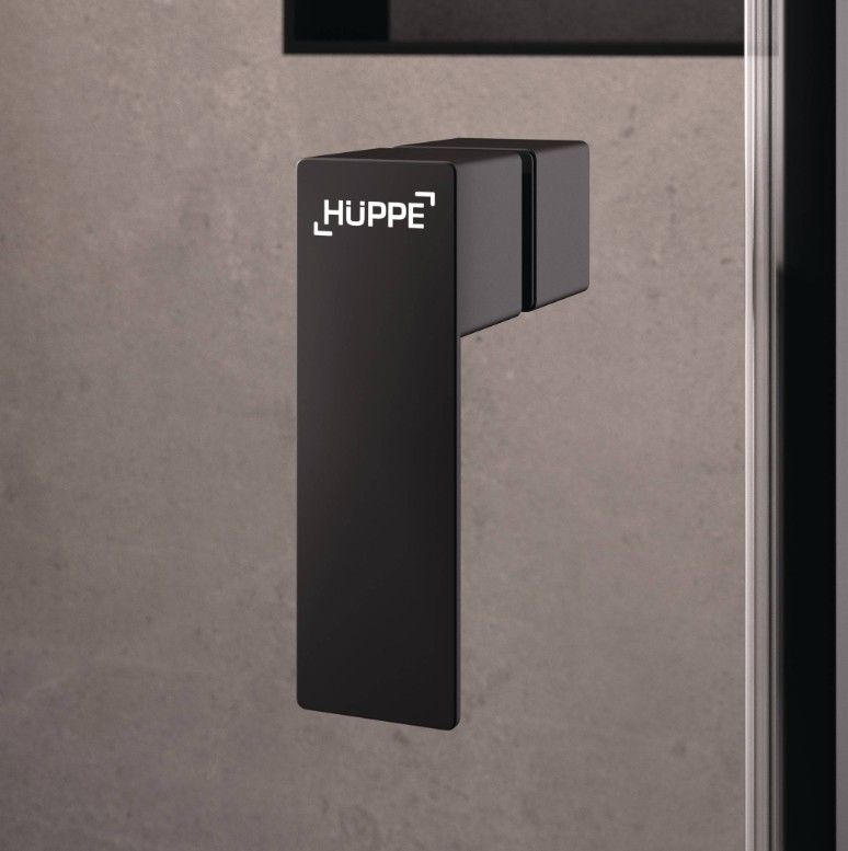 Hüppe Qube Krídlové dvere 110 cm, čiré sklo/matná čierna CB0104.123.322 - galéria #1
