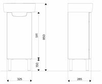 KOLO Umývadlová skrinka 30 cm, biela 89541000 - galéria #1