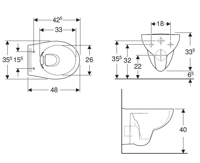 KOLO Rekord Krátke WC, Rimfree, biele K93121000 - galéria #2