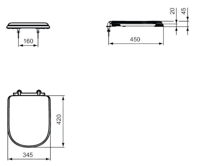 Ideal Standard Záchodová doska Calla T627801 - galéria #4