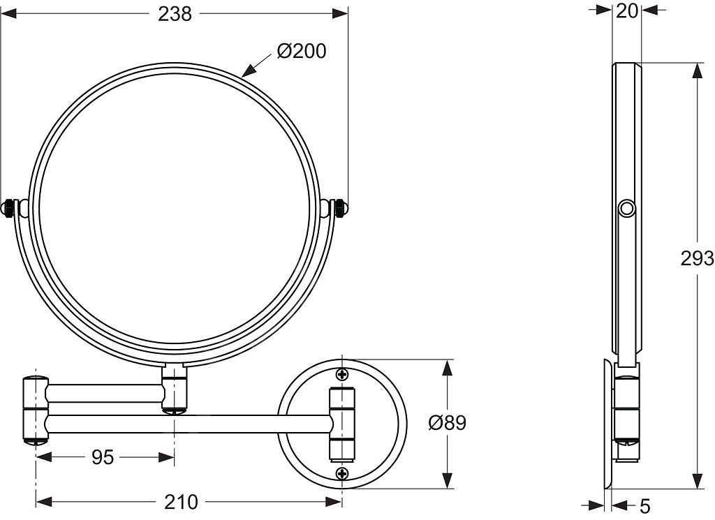 Ideal Standard Kozmetické zrkadlo IOM A9111AA - galéria #1