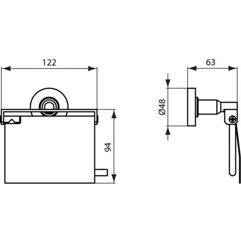 Ideal Standard IOM Držiak toaletného papiera s krytom A9127AA - galéria #1