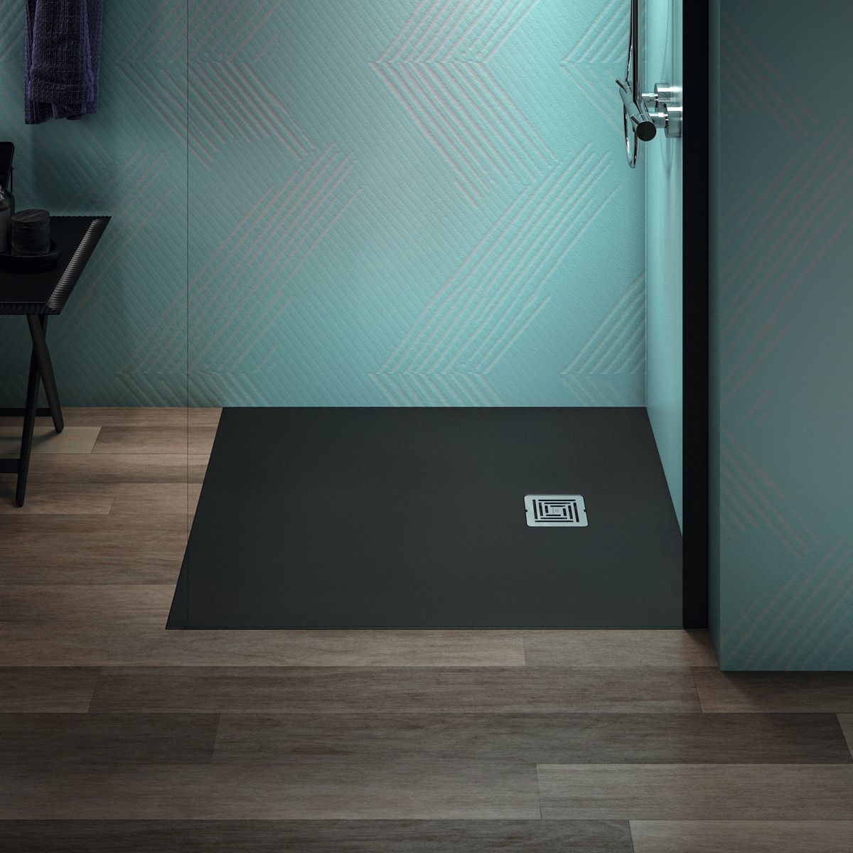 Ideal Standard UltraFlat S+ Sprchová vanička obdélník 100x90x3cm, černá T5607FV - galéria #3