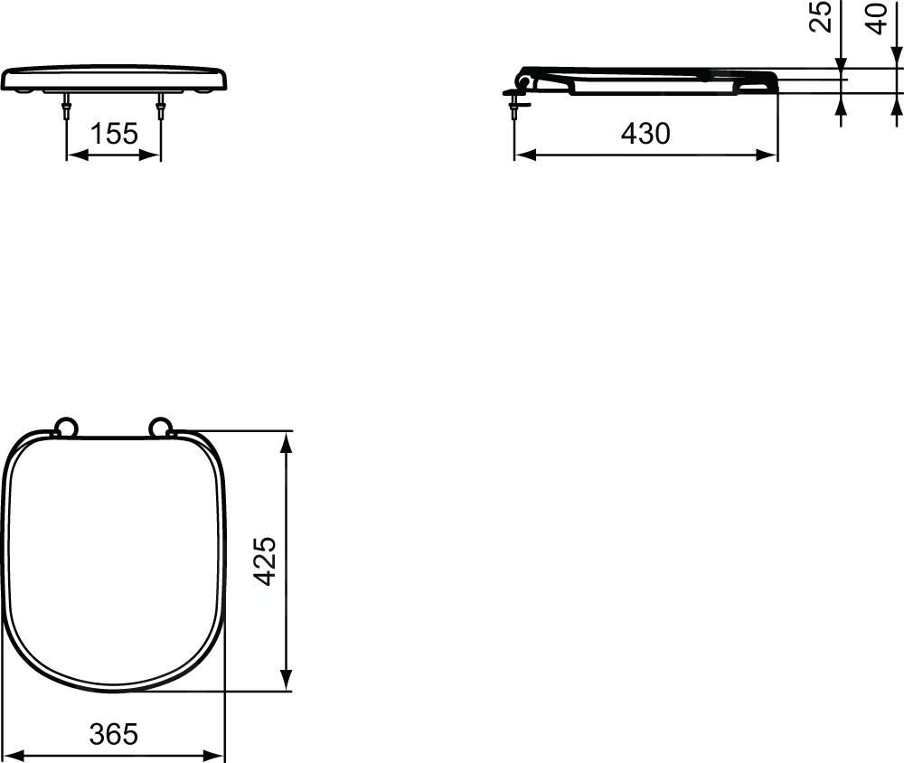 Ideal Standard Záchodová doska Tempo T679201 - galéria #2