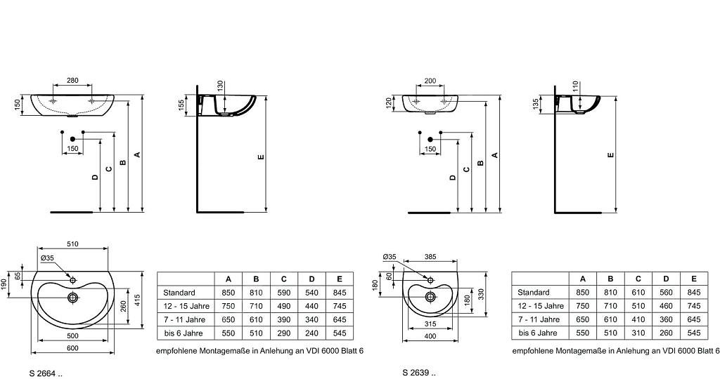 Ideal Standard Contour 21 Umývadlo 40 cm S263901 - galéria #1