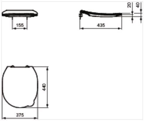 Ideal Standard Detské Záchodová doska Contour 21 S453601 - galéria #1