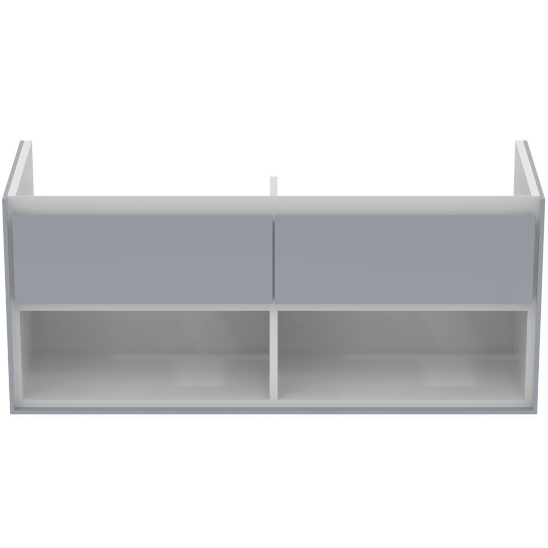 Ideal Standard Connect Air Dvojdrezová skrinka 120 cm, lesklá svetlosivá E0829EQ - galéria #2