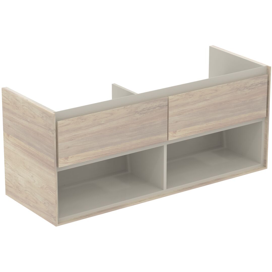 Ideal Standard Connect Air Dvojdrezová skrinka 120 cm, svetlá borovica E0829UK - galéria #1