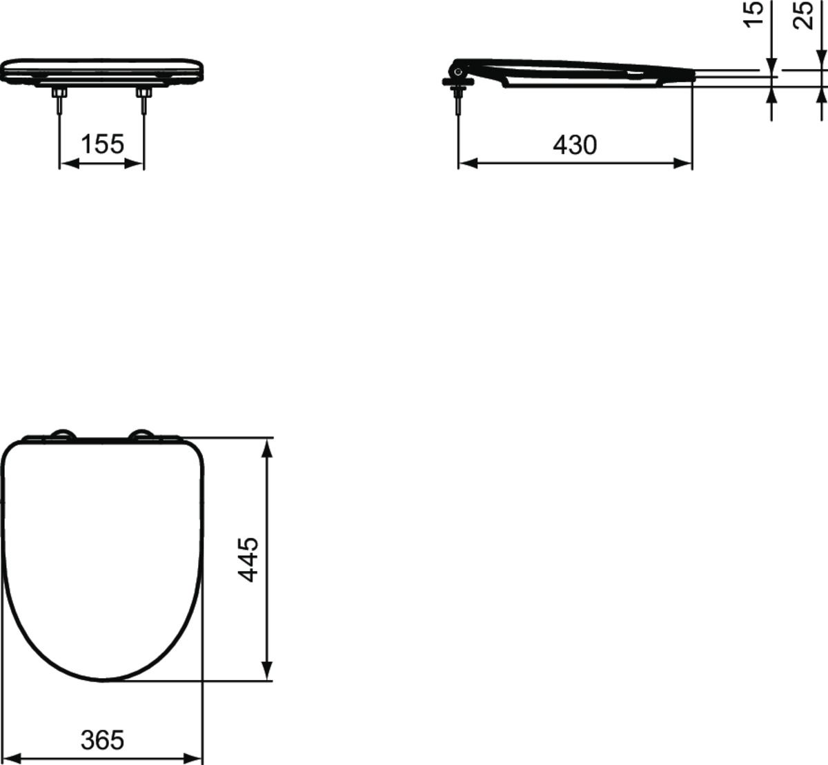 Ideal Standard i.Life A Záchodová doska Uni T467501 - galéria #4