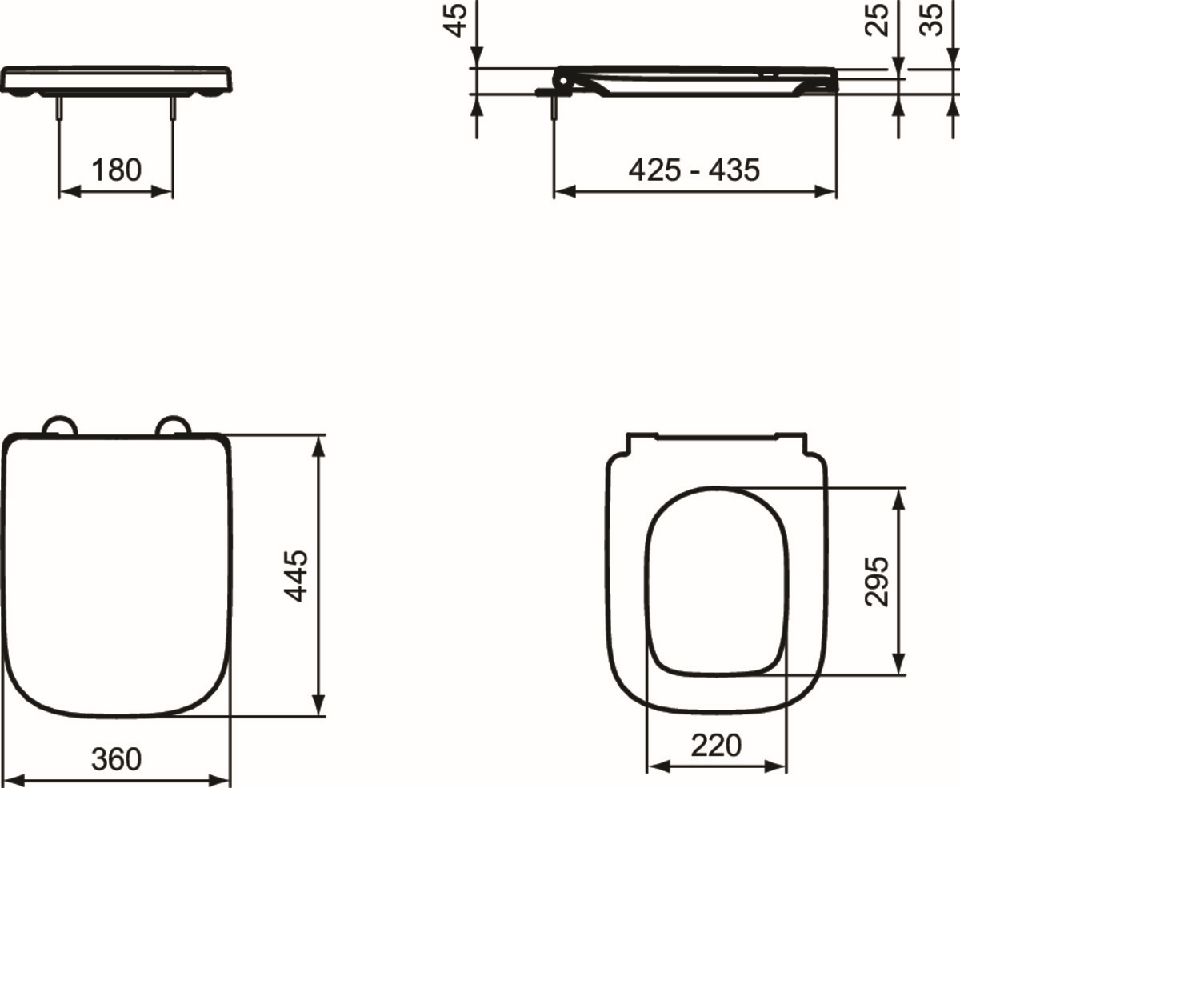 Ideal Standard i.Life B obal na Záchodová doska, softclose, biely T468301 - galéria #3