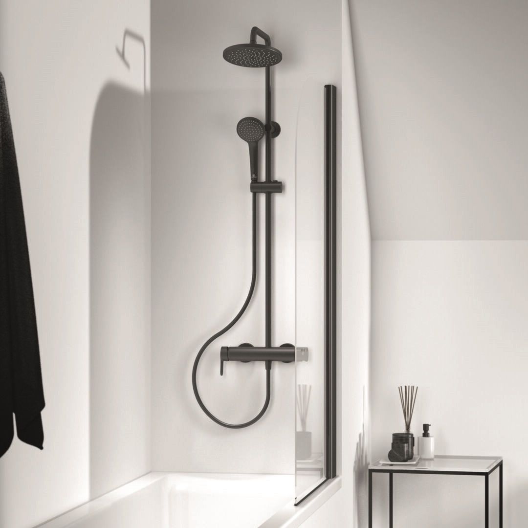 Ideal Standard Cerafine O Sprchový systém s batériou, čierny BC750XG - galéria #2