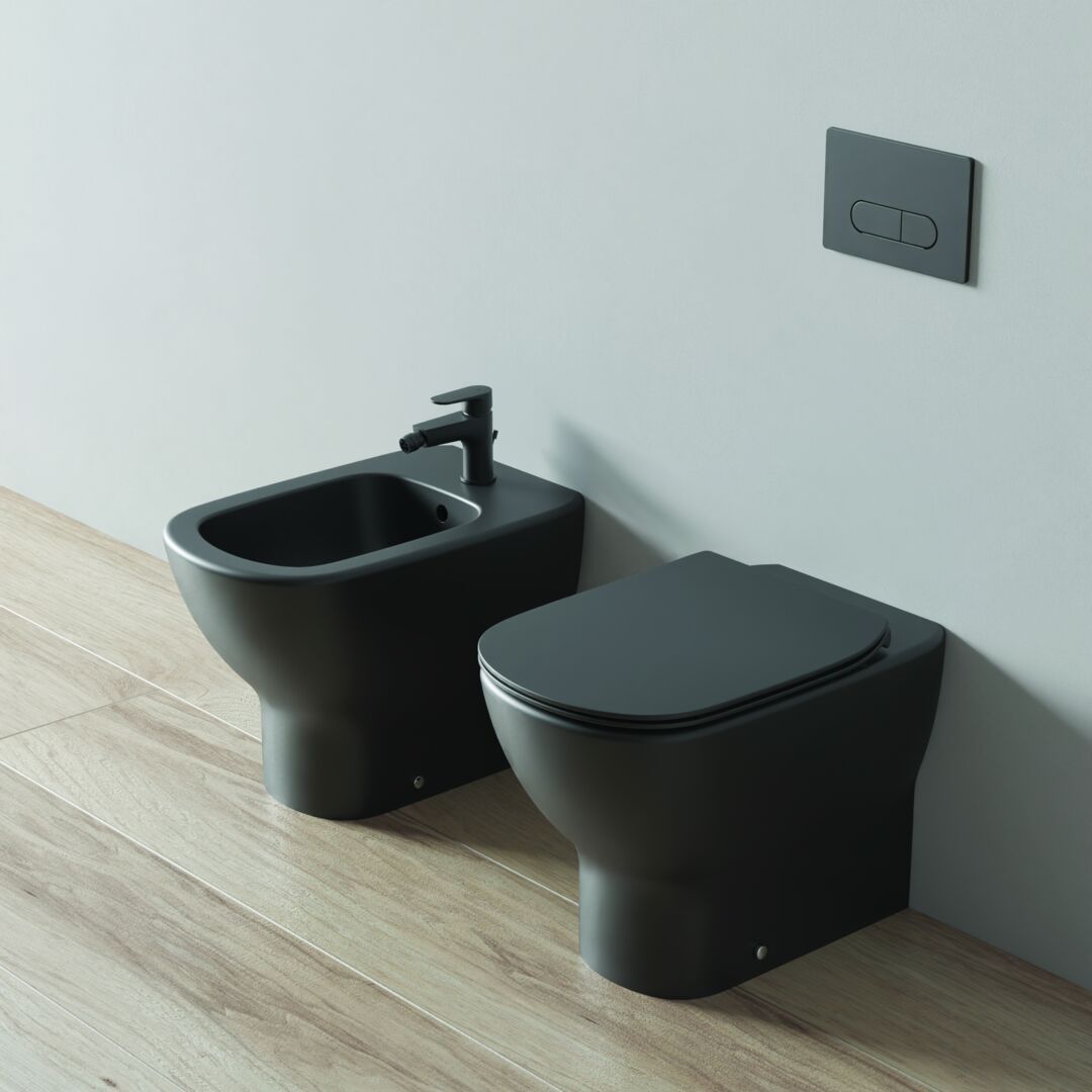 Ideal Standard Stojaté WC Tesi so sedadlom SoftClose a Aquablade, matná čierna T3536V3 - galéria #3