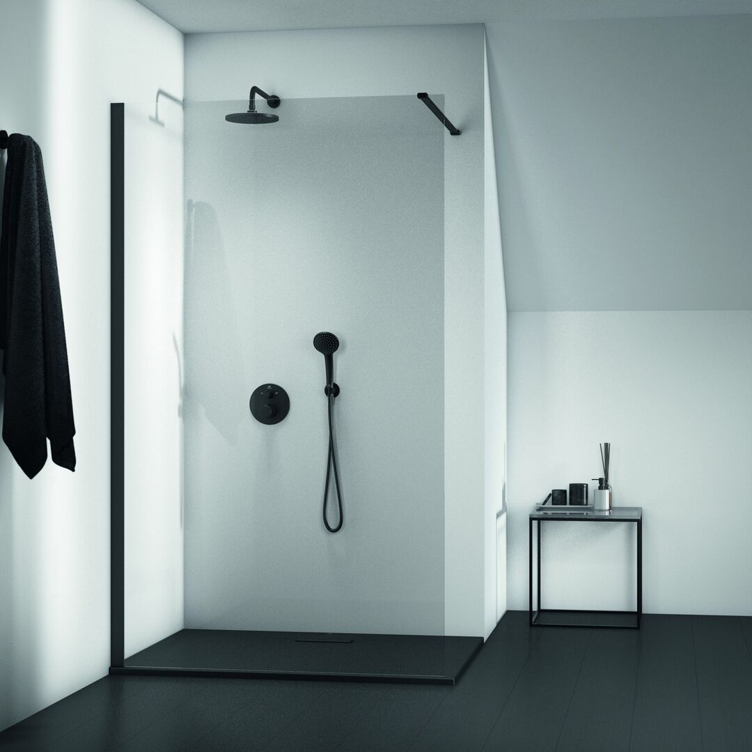Ideal Standard Connect 2 Walk-In stena 120 cm, čierna matná K9379V3 - galéria #3