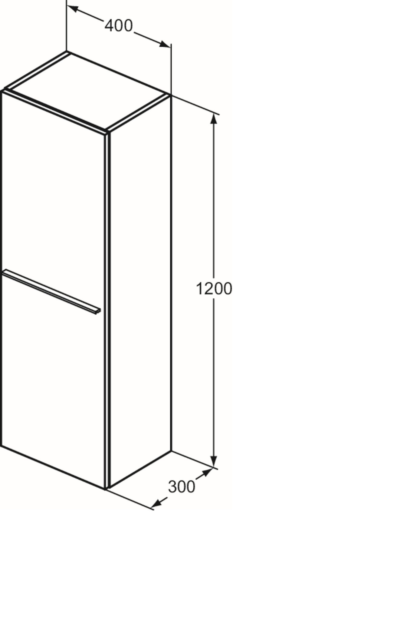 Ideal Standard i.Life Nástenná skrinka 120 cm, kávový dub T5261NW - galéria #2