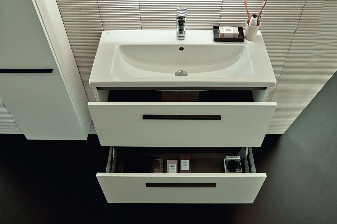 Ideal Standard i.Life S Skrinka pod umývadlo 80 cm, 2 zásuvky, biela matná T5295DU - galéria #2