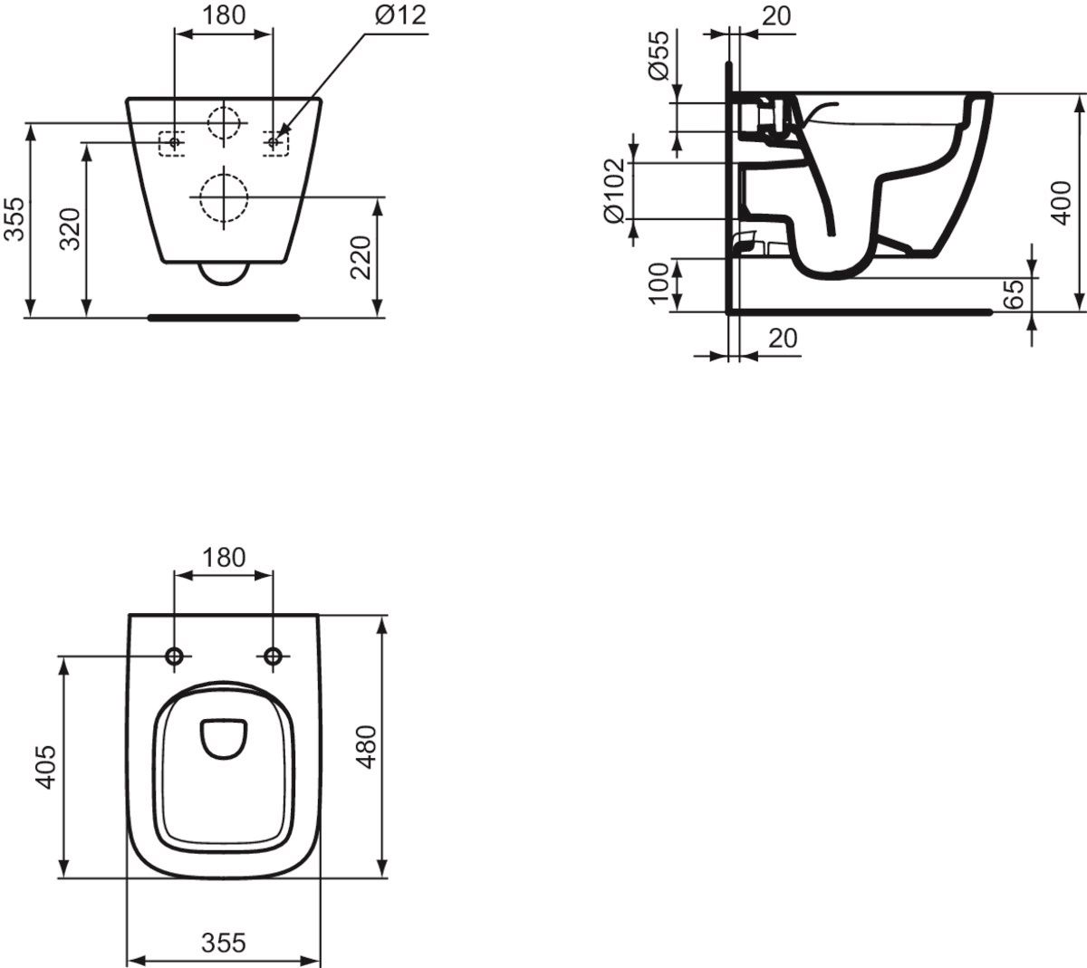 Ideal Standard i.Life S WC Rimless, biela T459201 - galéria #7