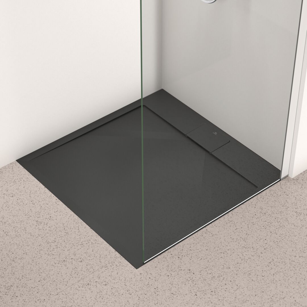 Ideal Standard i.Life Sprchová vanička 90 x 90 cm, hranatá čierna T5227FV - galéria #2