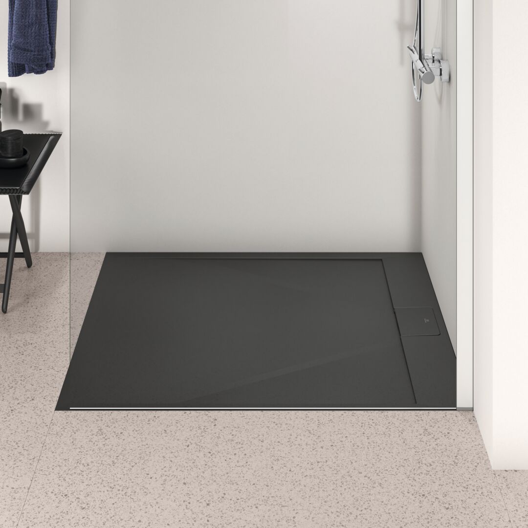 Ideal Standard i.Life Sprchová vanička 120 x 100 cm, hranatá čierna T5228FV - galéria #2
