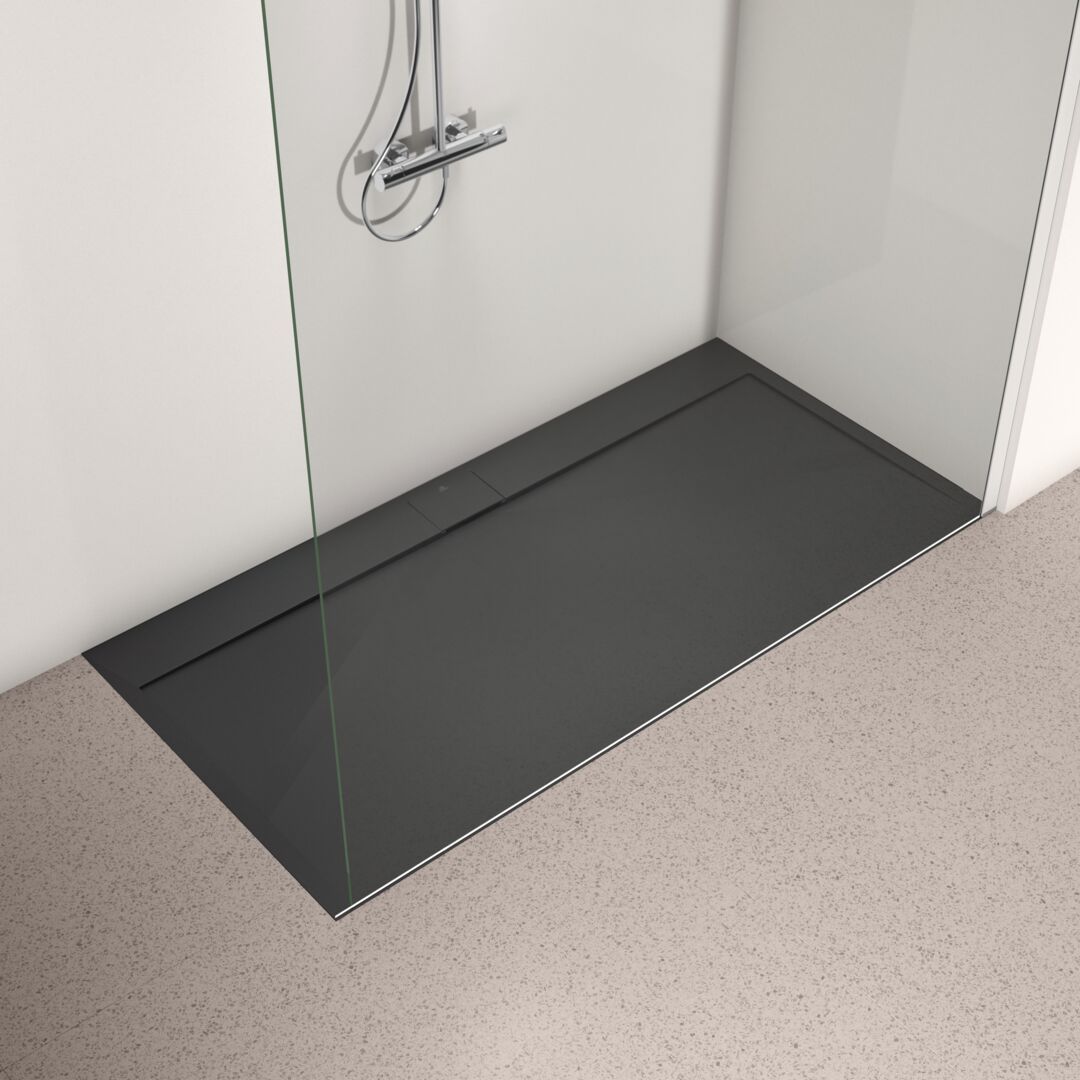 Ideal Standard i.Life Sprchová vanička liata 180 x 90 cm, hranatá čierna T5230FV - galéria #2