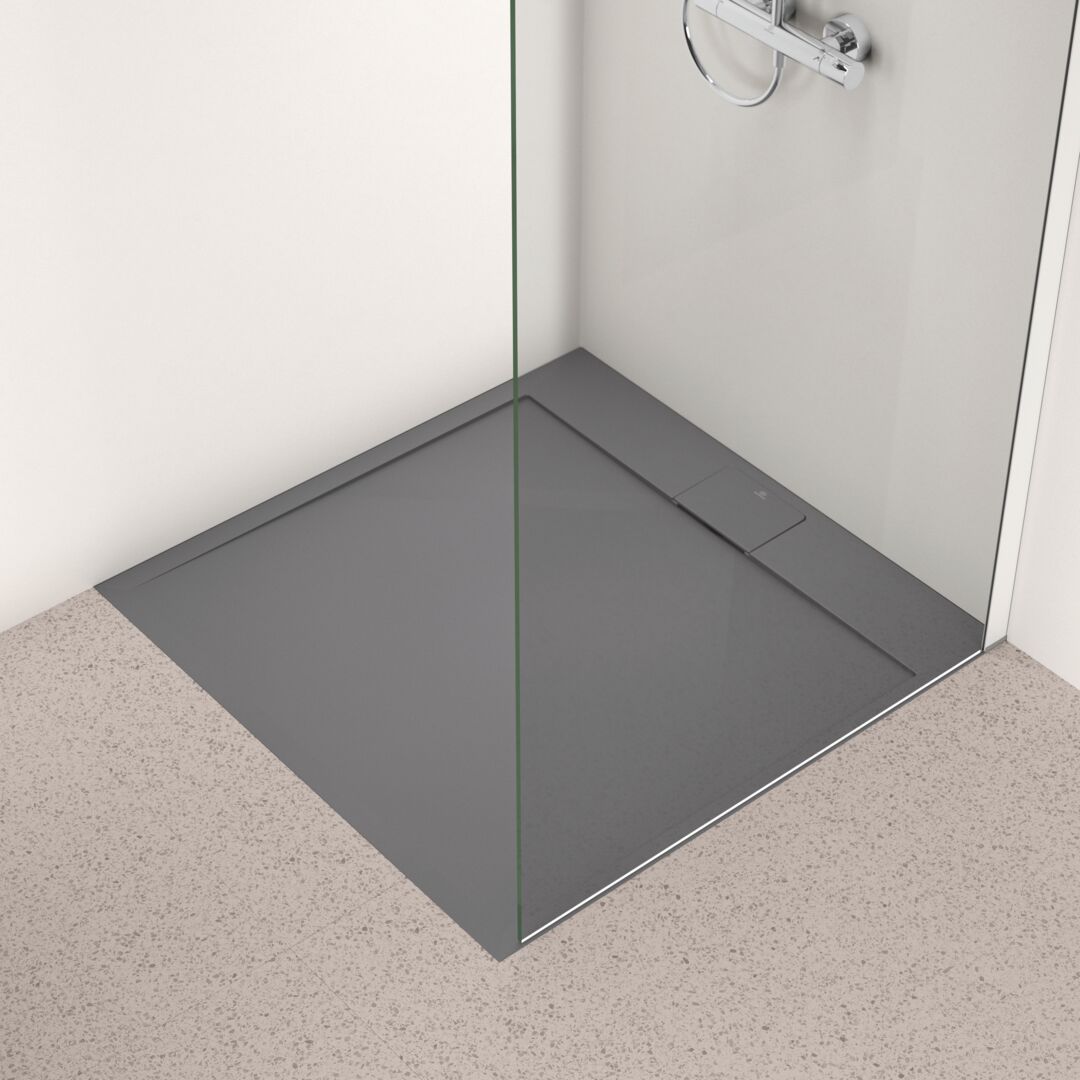 Ideal Standard i.Life Sprchová vanička 100 x 100 cm, betónová sivá T5234FS - galéria #3