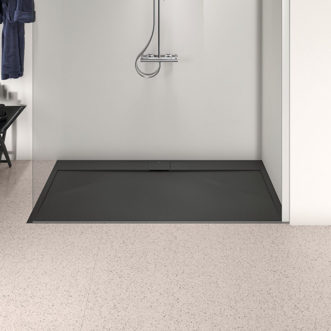 Ideal Standard i.Life Sprchová vanička 170 x 90 cm, hranatá čierna T5239FV - galéria #2