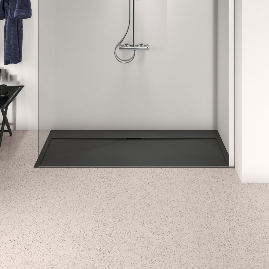 Ideal Standard i.Life Odlievaná sprchová vanička 170 x 70 cm, hranatá čierna T5244FV - galéria #3